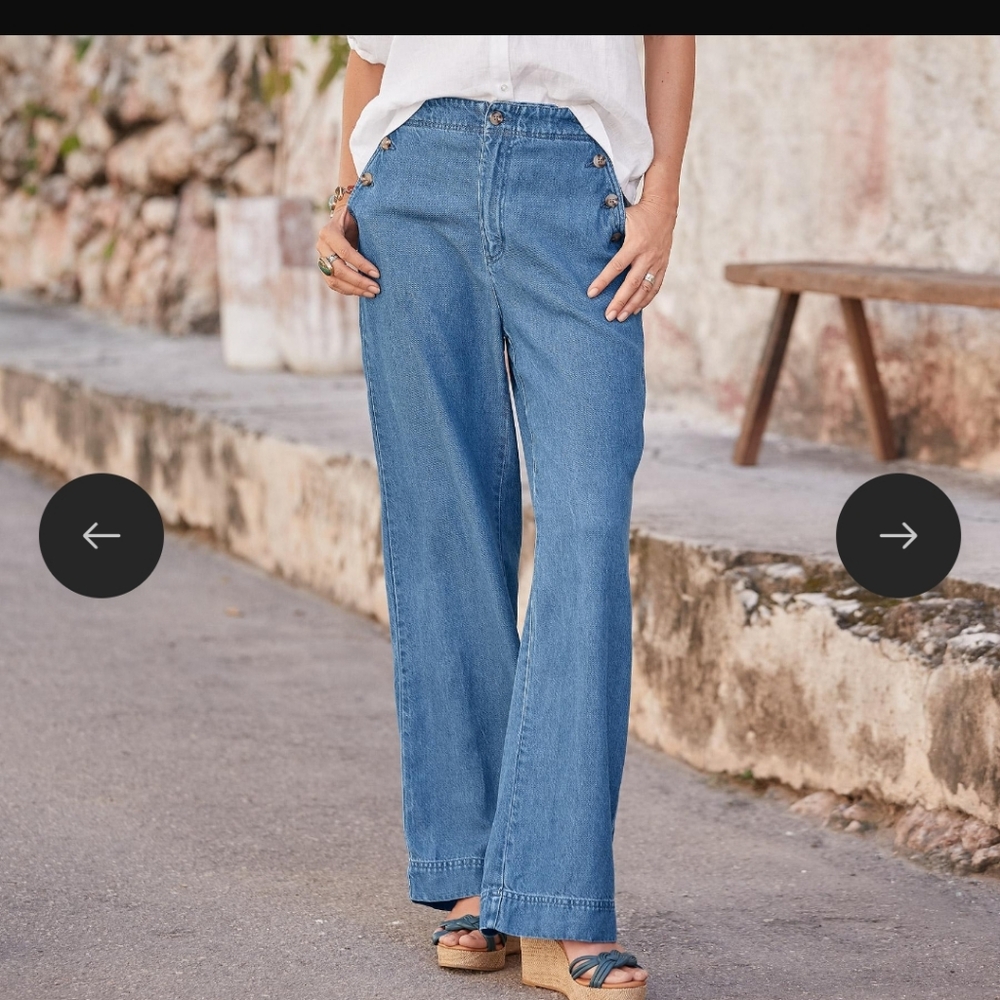 Sundance Oaklee wide leg jeans